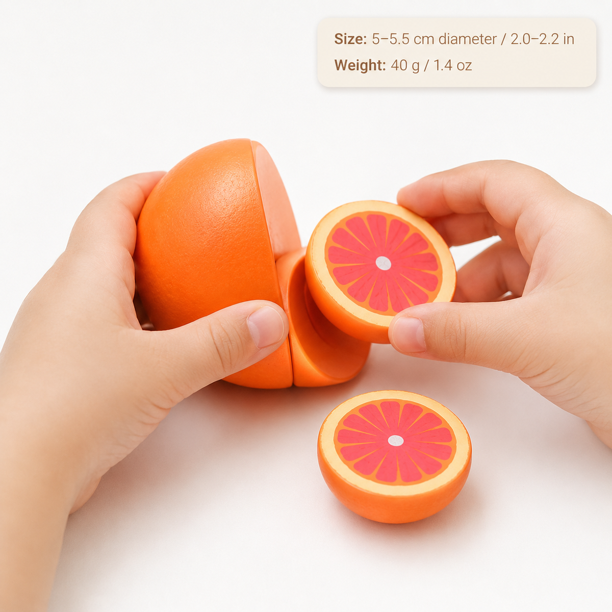Montessori Magnetic Orange Cutting Toy Montessori Nation