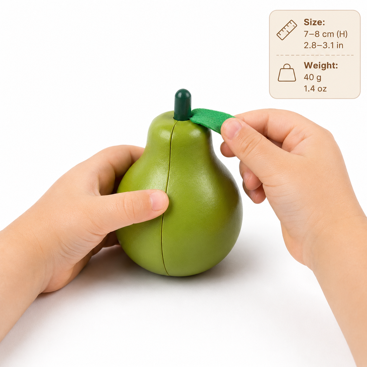 Montessori Magnetic Pear Cutting Toy Montessori Nation