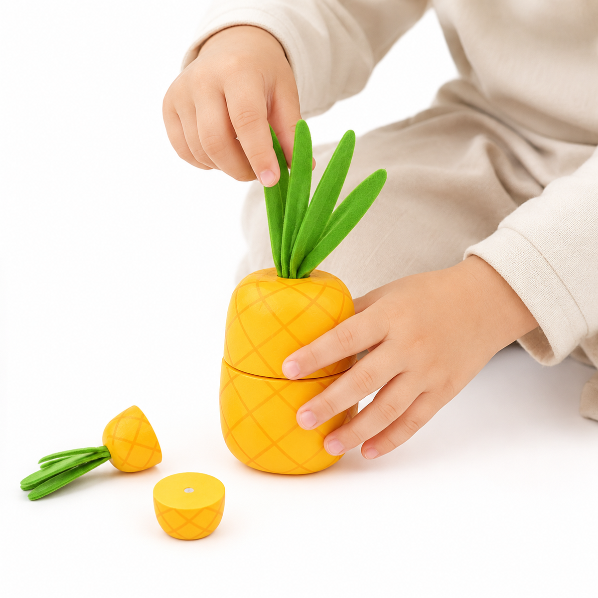 Montessori Magnetic Pineapple Toy Montessori Nation