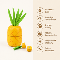 Montessori Magnetic Pineapple Toy Montessori Nation