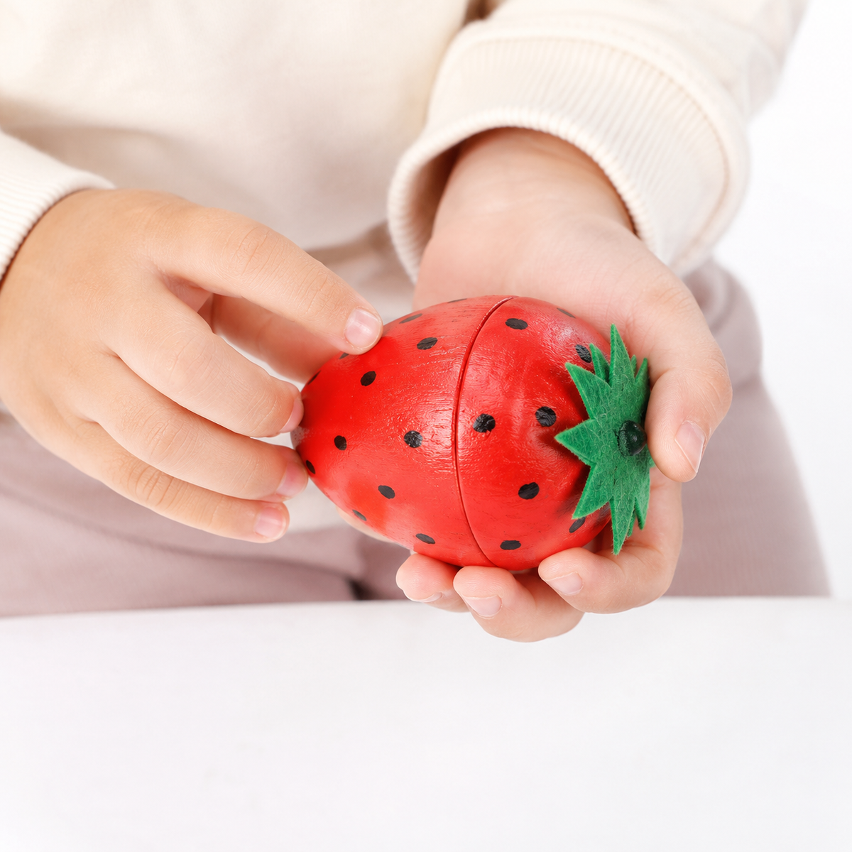 Montessori Magnetic Strawberry Cutting Toy Montessori Nation