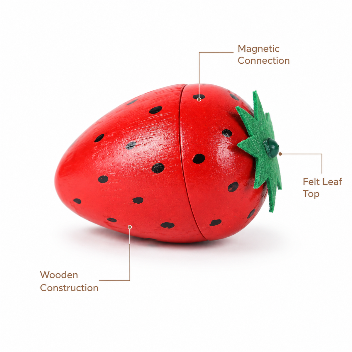 Montessori Magnetic Strawberry Cutting Toy Montessori Nation