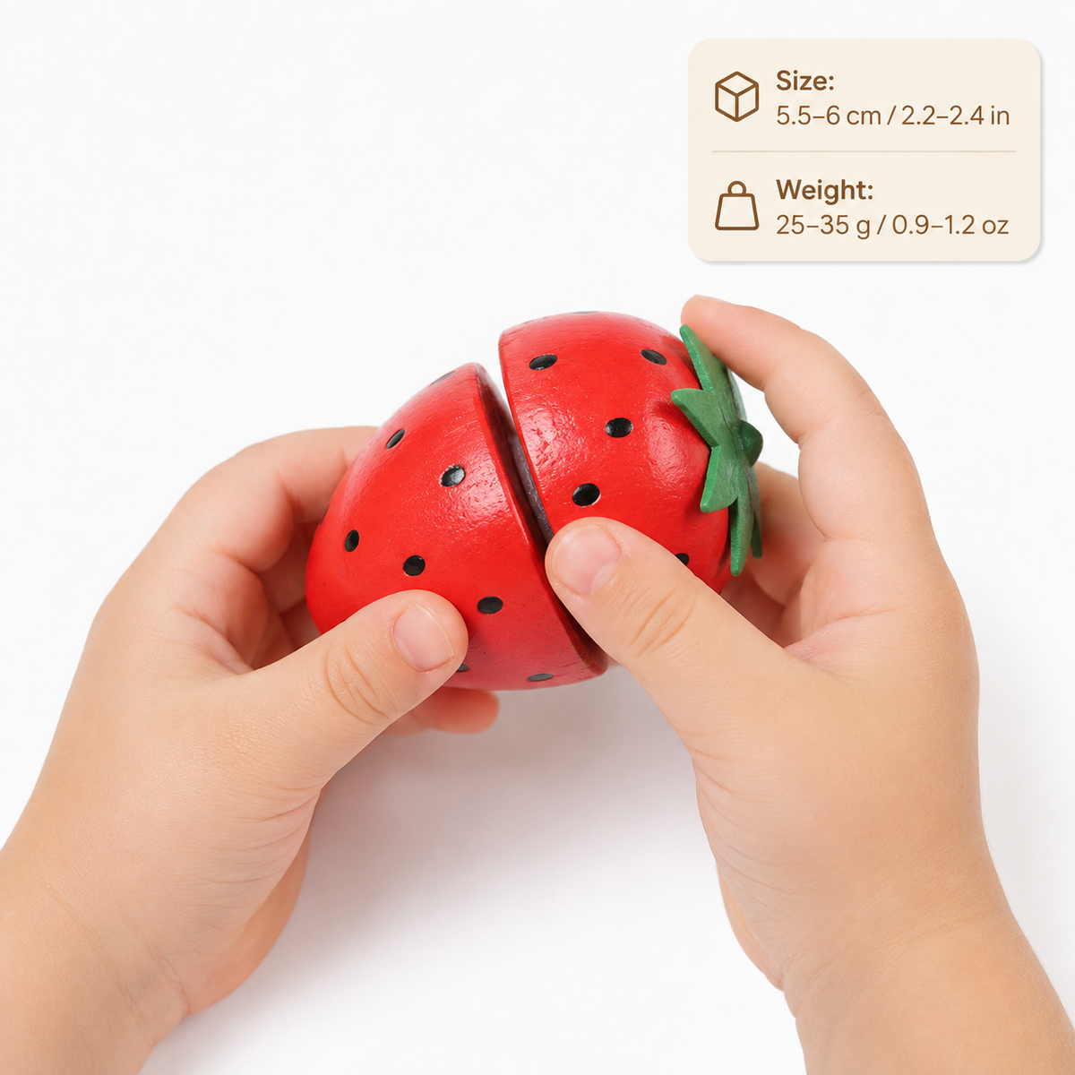 Montessori Magnetic Strawberry Cutting Toy Montessori Nation