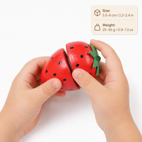 Montessori Magnetic Strawberry Cutting Toy Montessori Nation
