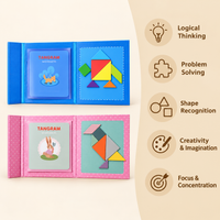 Montessori Magnetic Tangram Puzzle Book Montessori Nation
