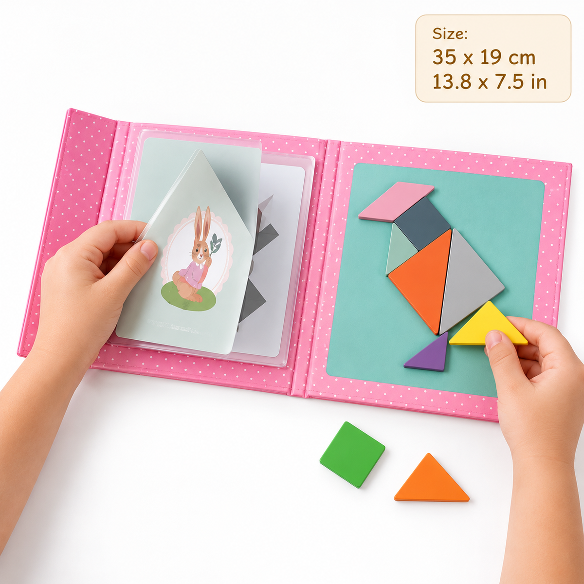 Montessori Magnetic Tangram Puzzle Book Montessori Nation