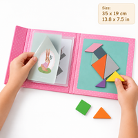 Montessori Magnetic Tangram Puzzle Book Montessori Nation