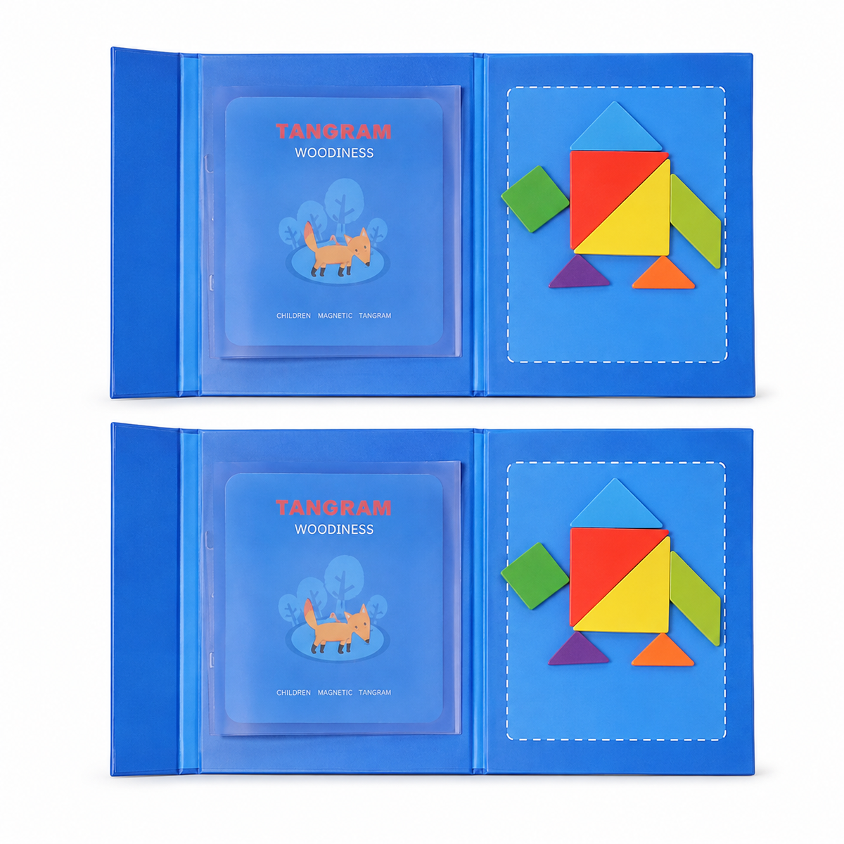 Montessori Magnetic Tangram Puzzle Book Montessori Nation