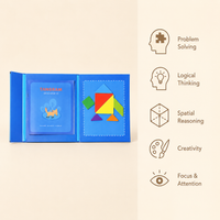 Montessori Magnetic Tangram Puzzle Book Montessori Nation
