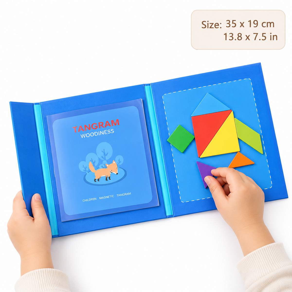 Montessori Magnetic Tangram Puzzle Book Montessori Nation