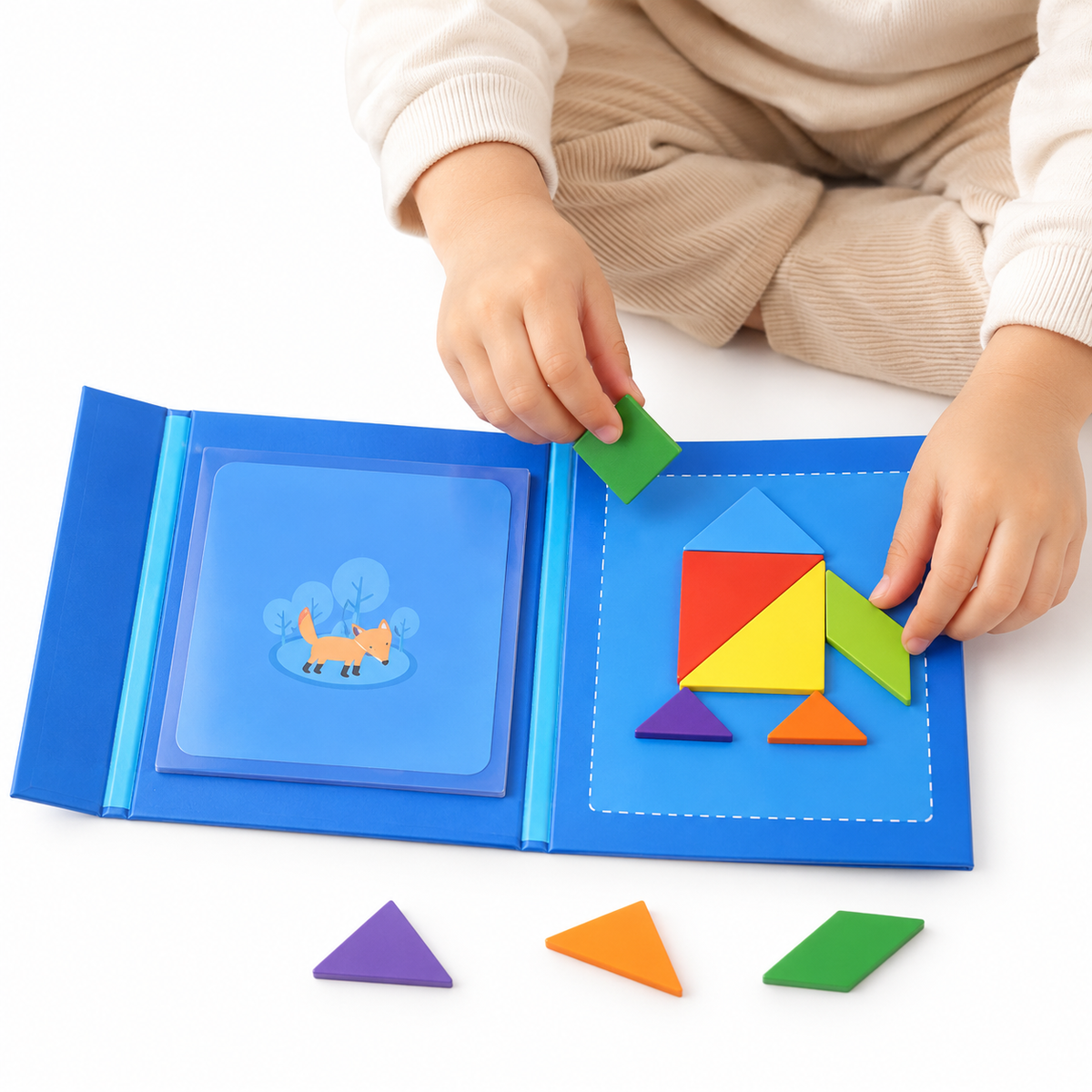 Montessori Magnetic Tangram Puzzle Book Montessori Nation