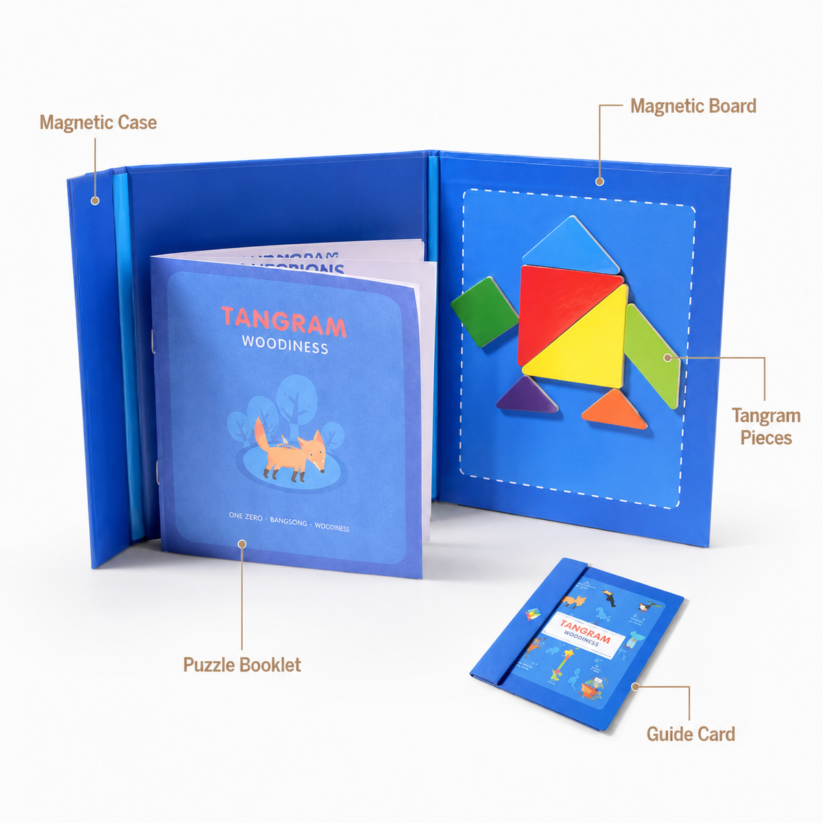Montessori Magnetic Tangram Puzzle Book Montessori Nation