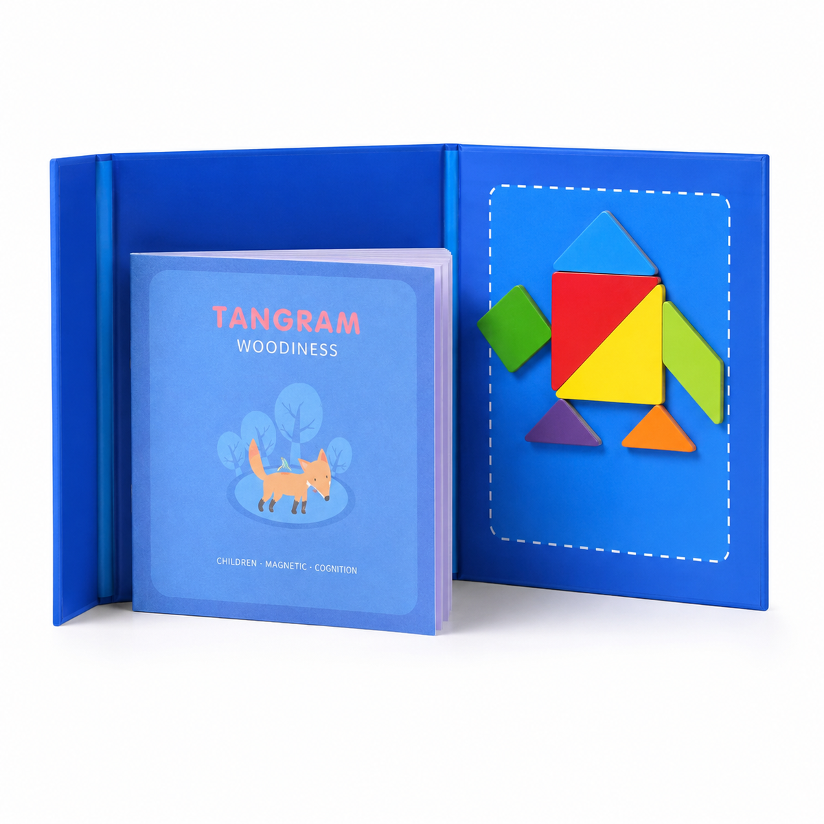 Montessori Magnetic Tangram Puzzle Book Montessori Nation