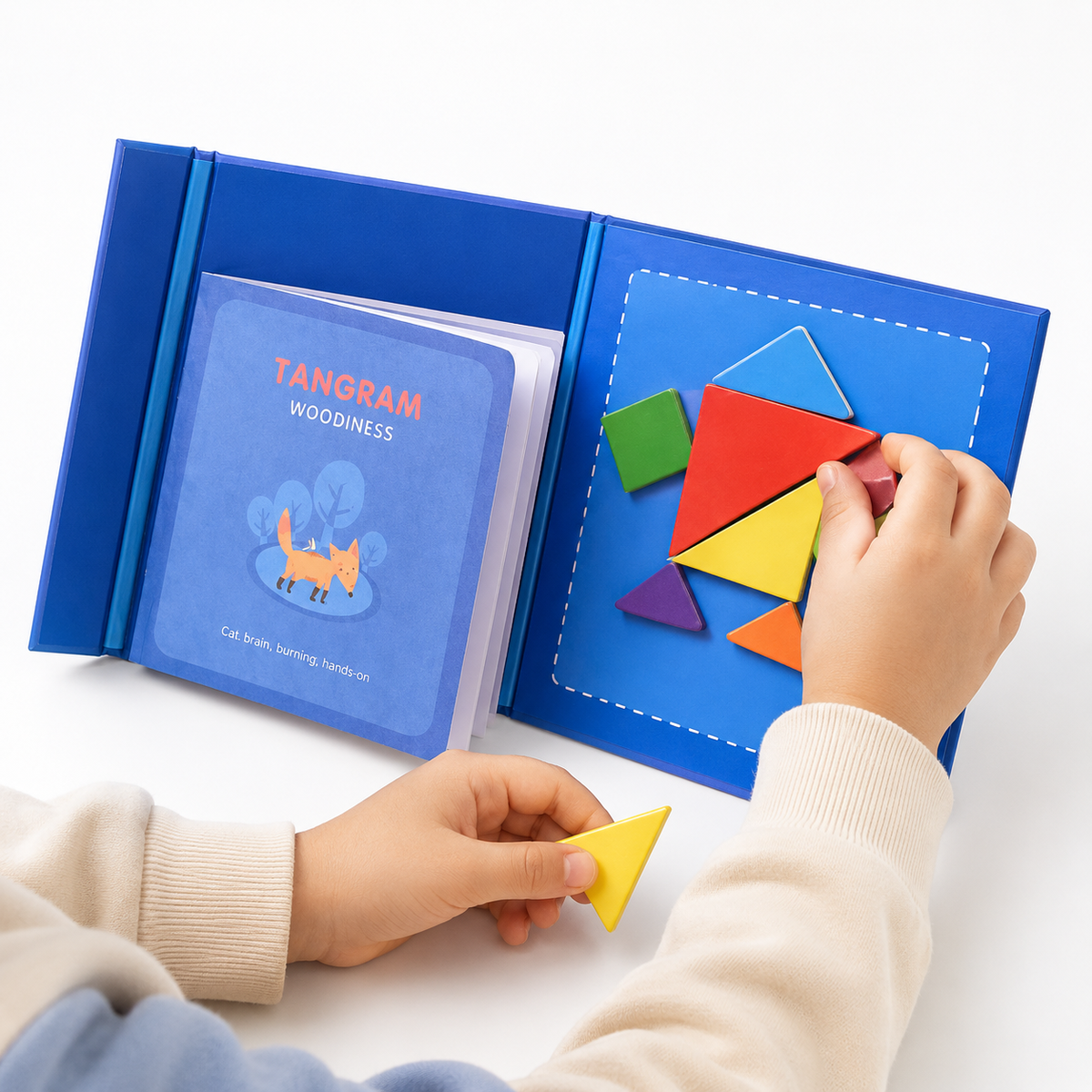 Montessori Magnetic Tangram Puzzle Book Montessori Nation