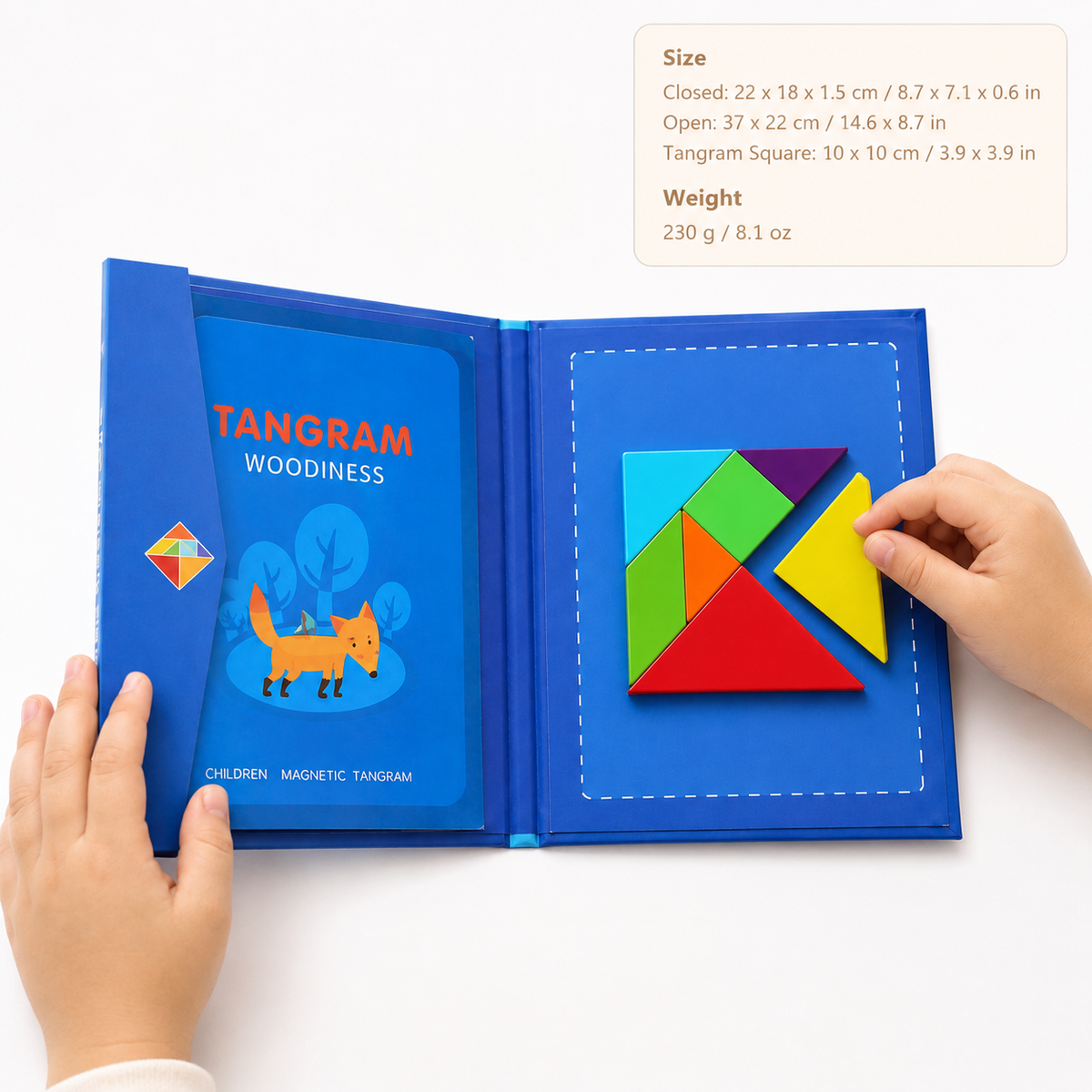 Montessori Magnetic Tangram Puzzle Book Montessori Nation