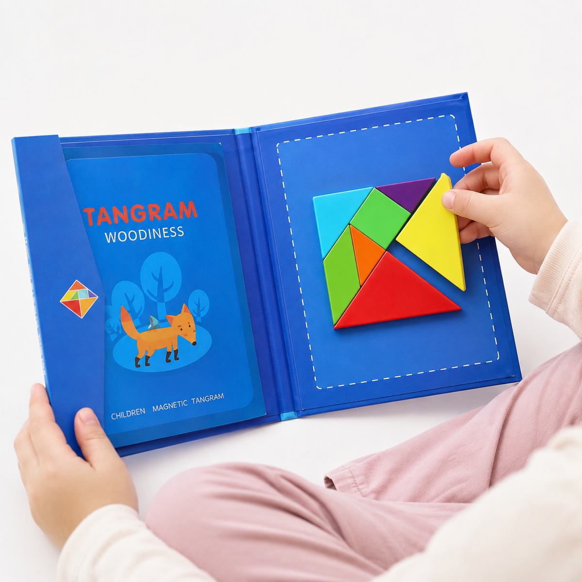 Montessori Magnetic Tangram Puzzle Book Montessori Nation