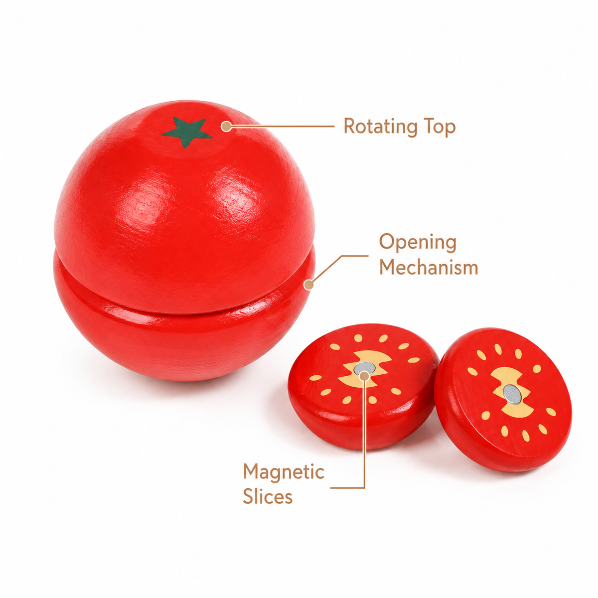 Montessori Magnetic Tomato Toy Montessori Nation