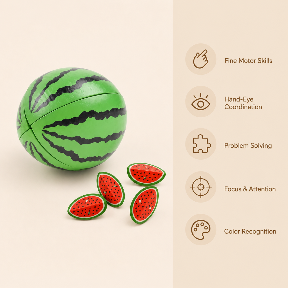 Montessori Magnetic Watermelon Toy Montessori Nation