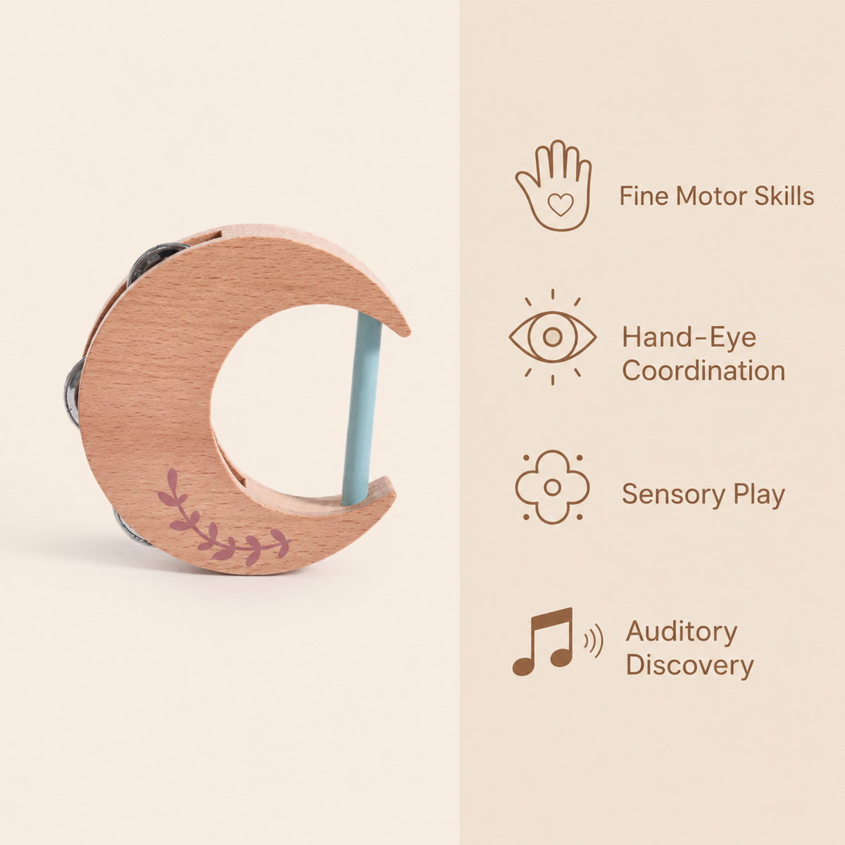 Montessori Moon Tambourine Montessori Nation