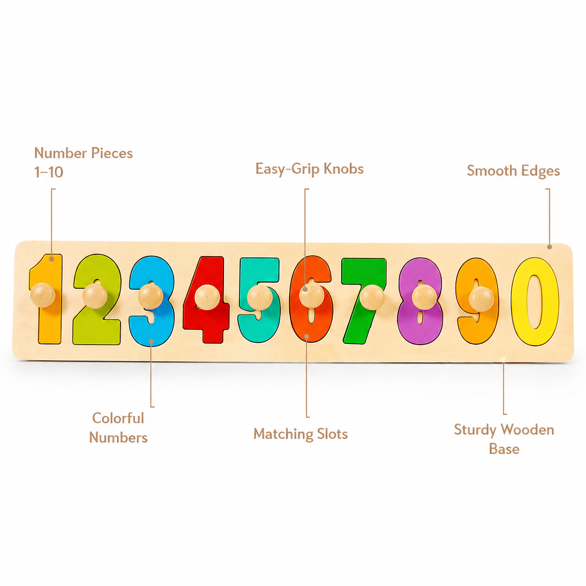 Montessori Number Puzzle Board Montessori Nation