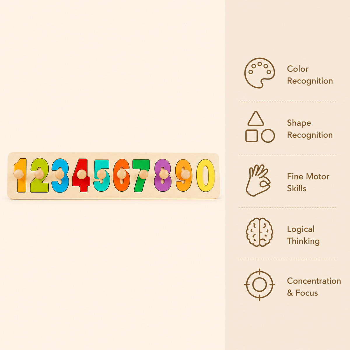 Montessori Number Puzzle Board Montessori Nation