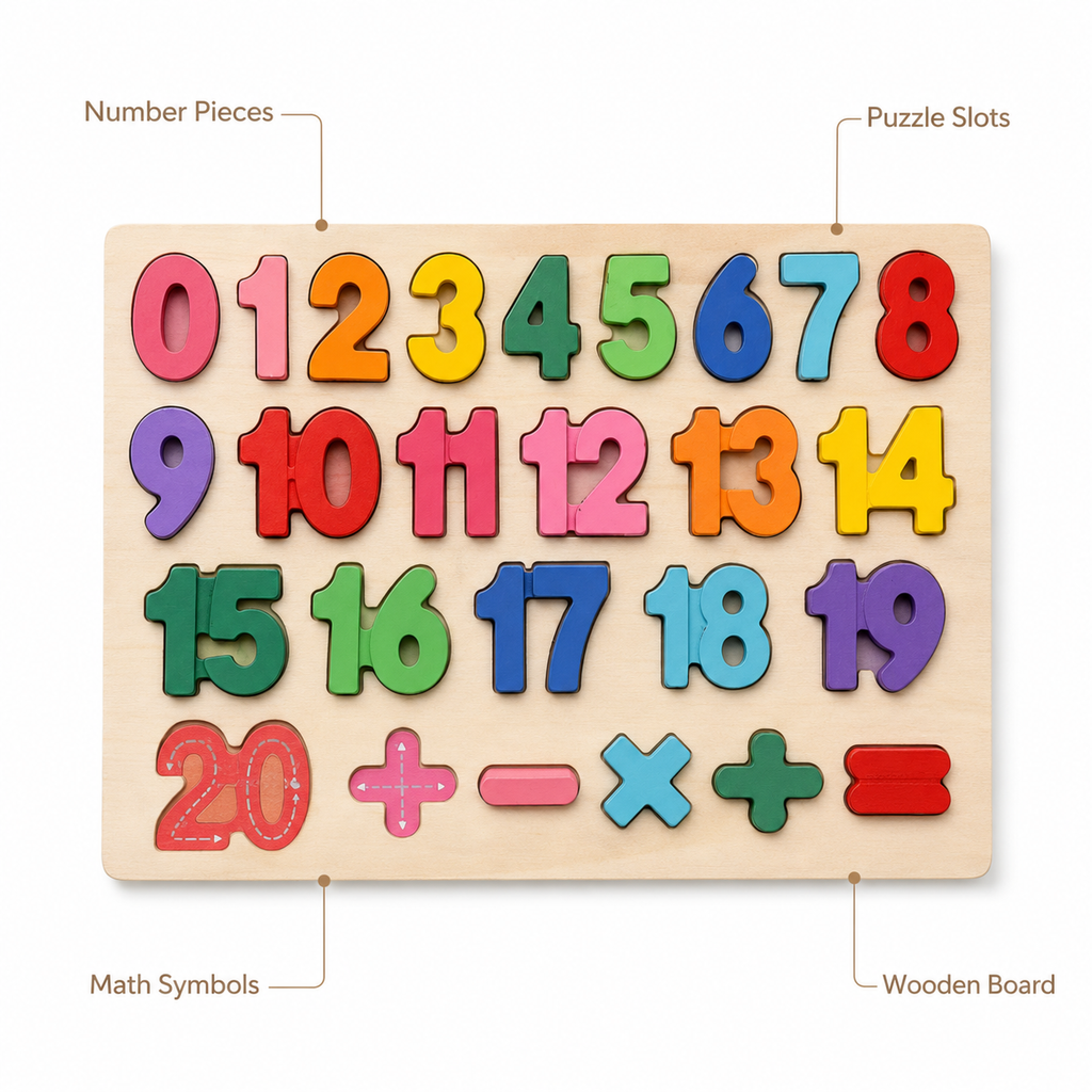 Montessori Number Puzzle Board Montessori Nation