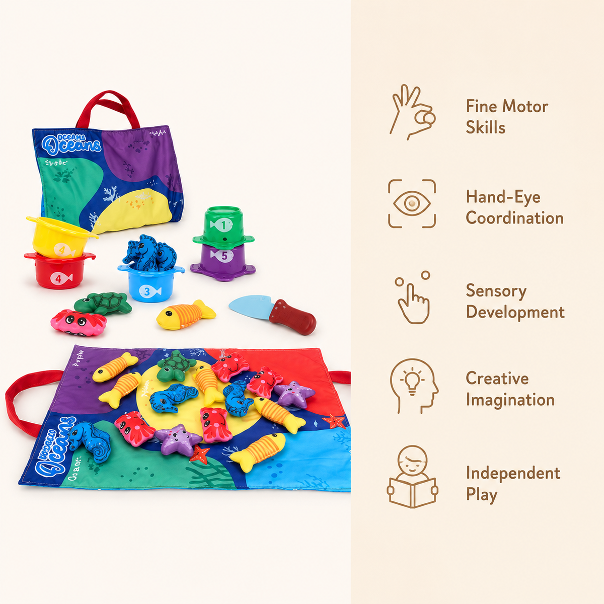 Montessori Ocean Fishing Play Set Montessori Nation