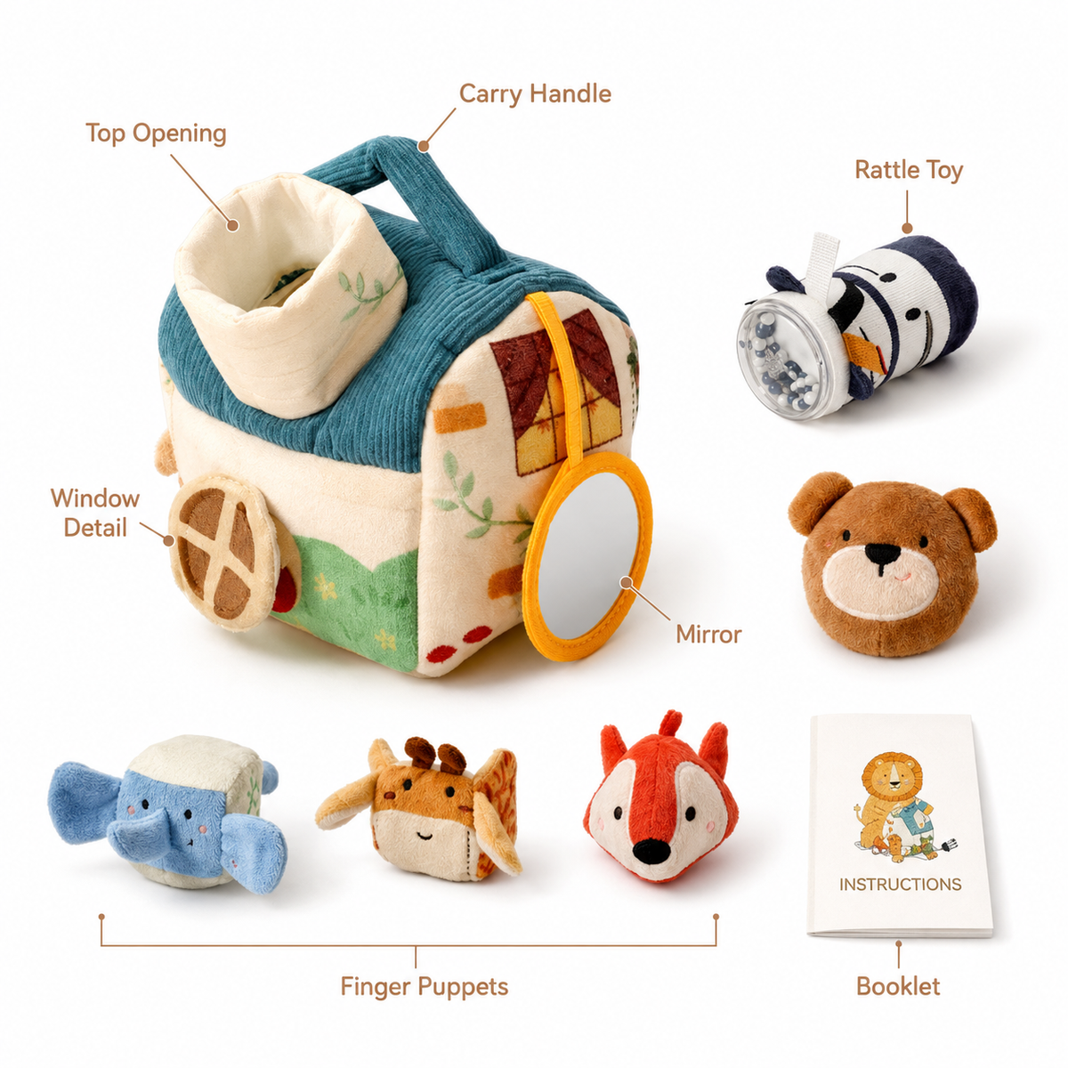 Montessori Plush Activity House Montessori Nation