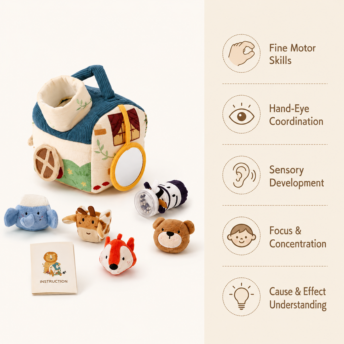 Montessori Plush Activity House Montessori Nation