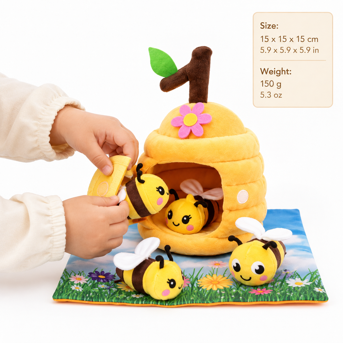 Montessori Plush Beehive Toy Montessori Nation