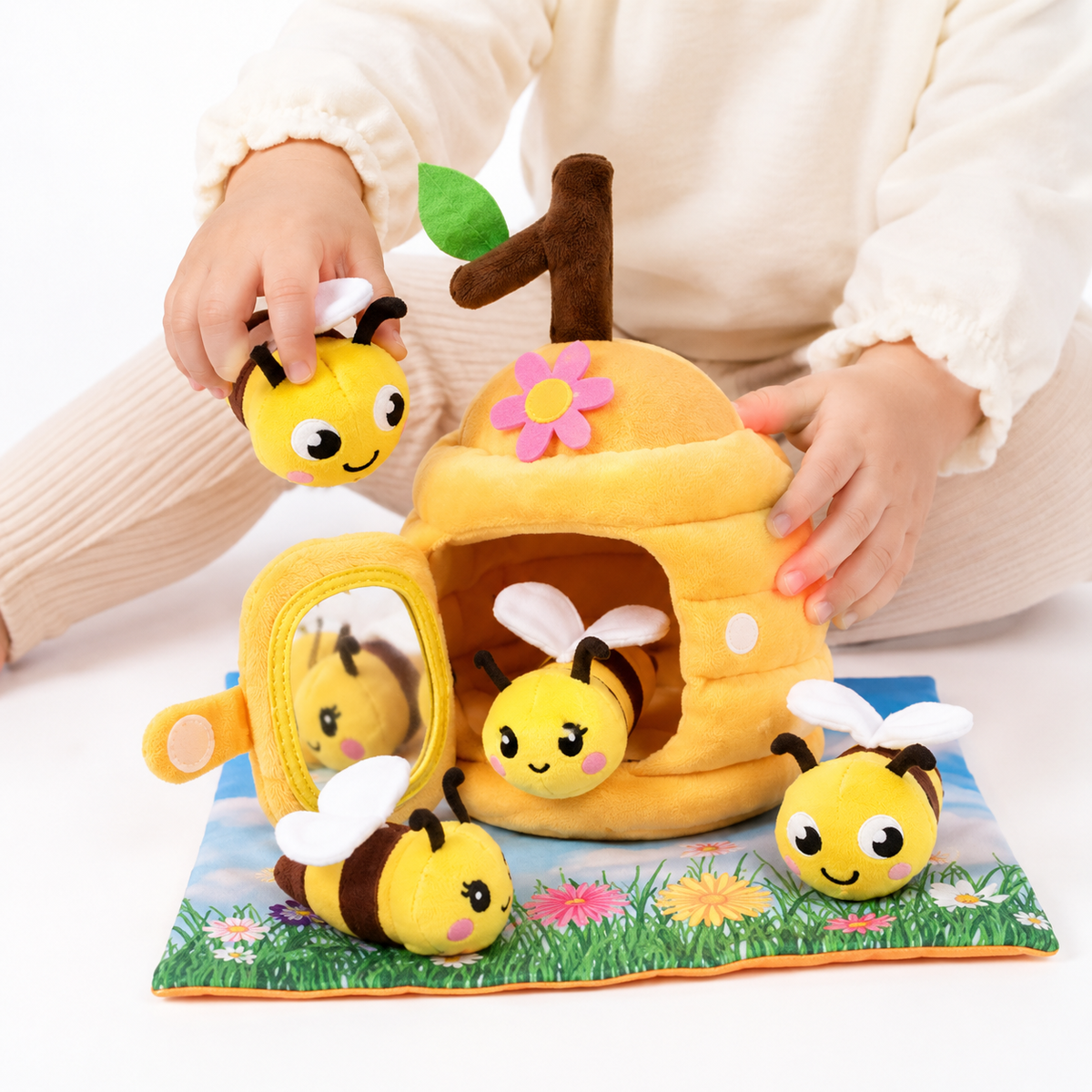 Montessori Plush Beehive Toy Montessori Nation