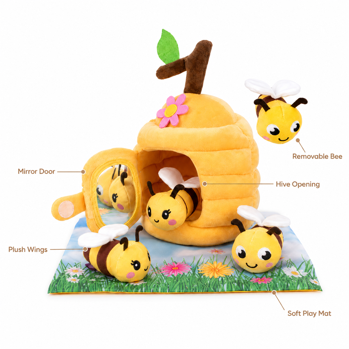 Montessori Plush Beehive Toy Montessori Nation