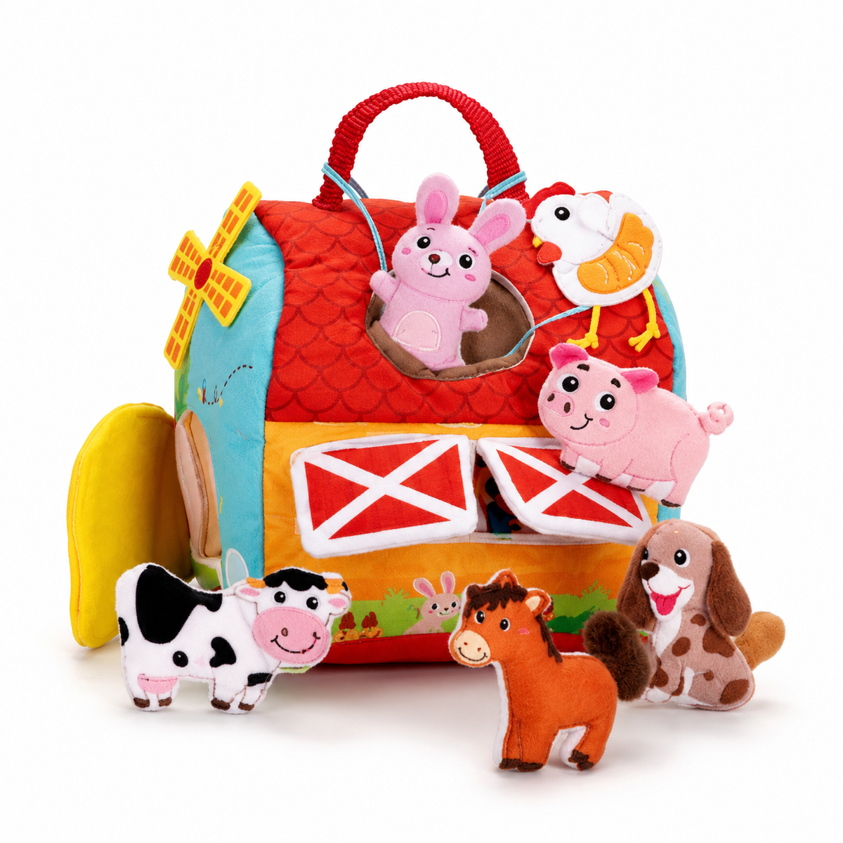Montessori Plush Farm Activity Toy Montessori Nation