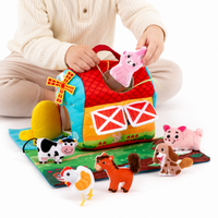 Montessori Plush Farm Activity Toy Montessori Nation