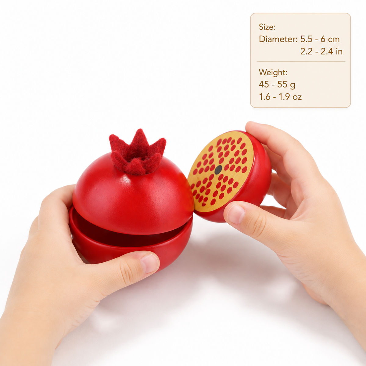 Montessori Pomegranate Cutting Toy Montessori Nation