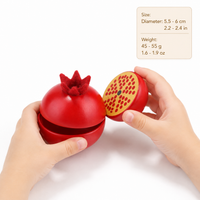 Montessori Pomegranate Cutting Toy Montessori Nation