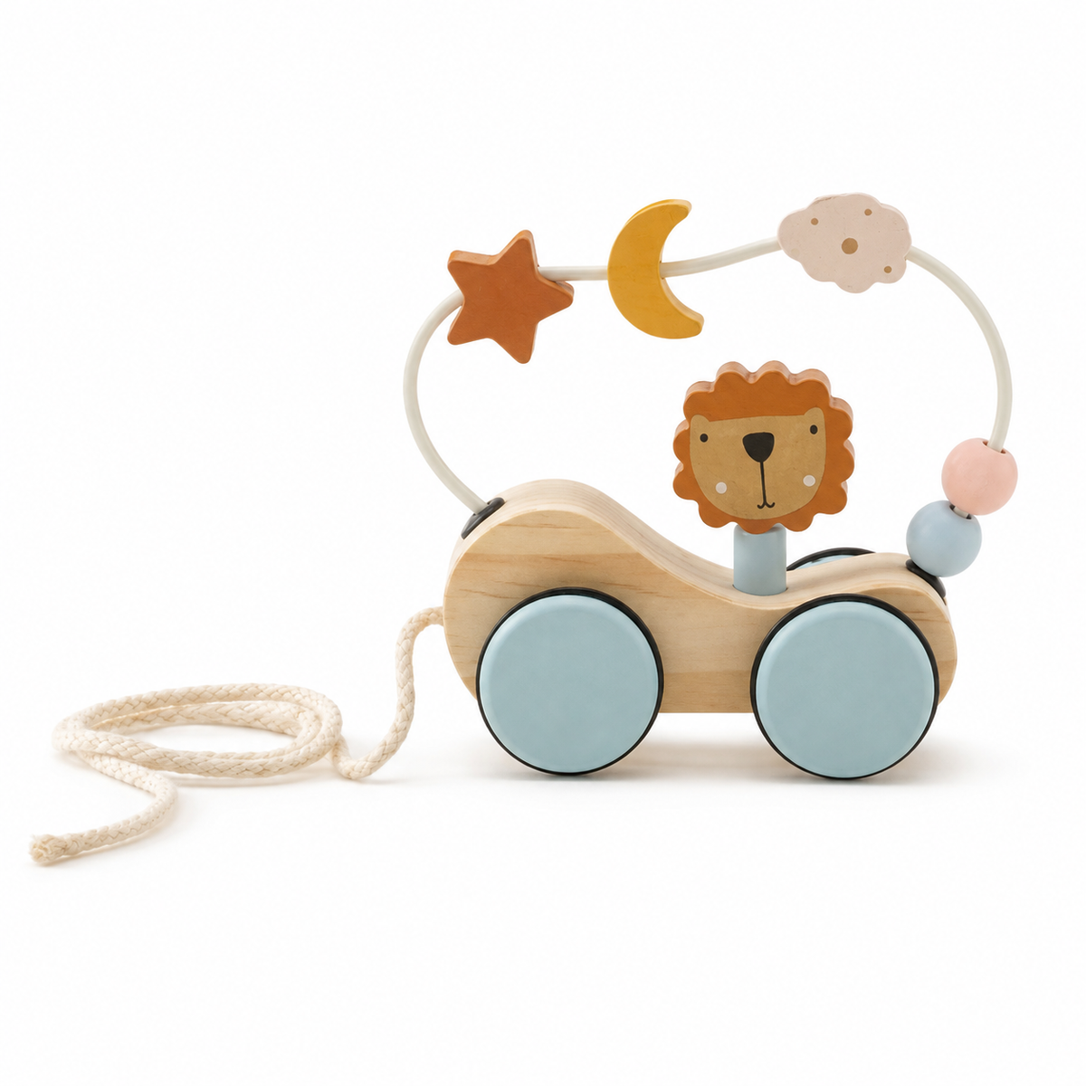 Montessori Pull Along Lion Toy Montessori Nation