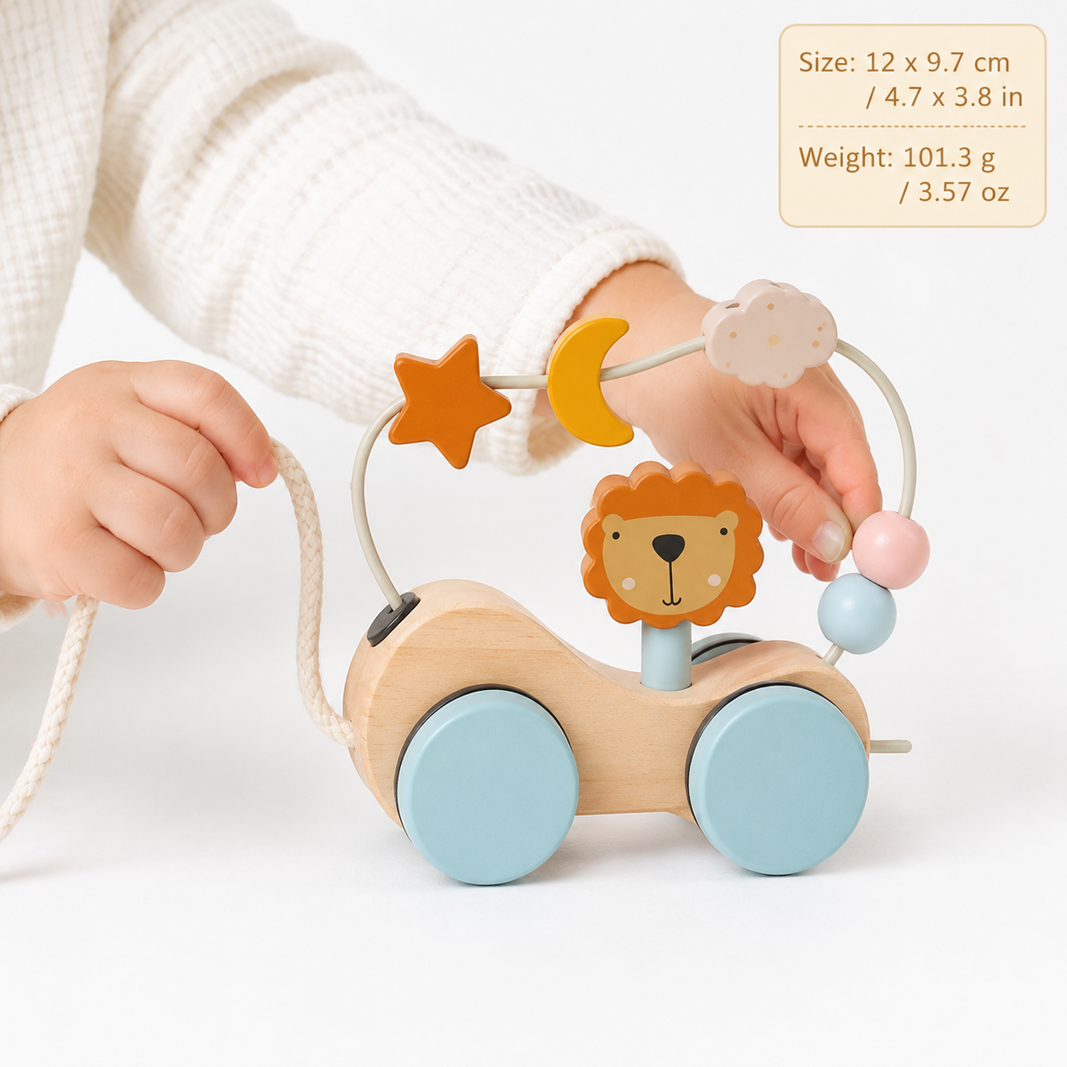 Montessori Pull Along Lion Toy Montessori Nation