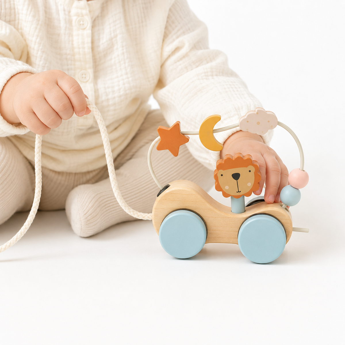 Montessori Pull Along Lion Toy Montessori Nation
