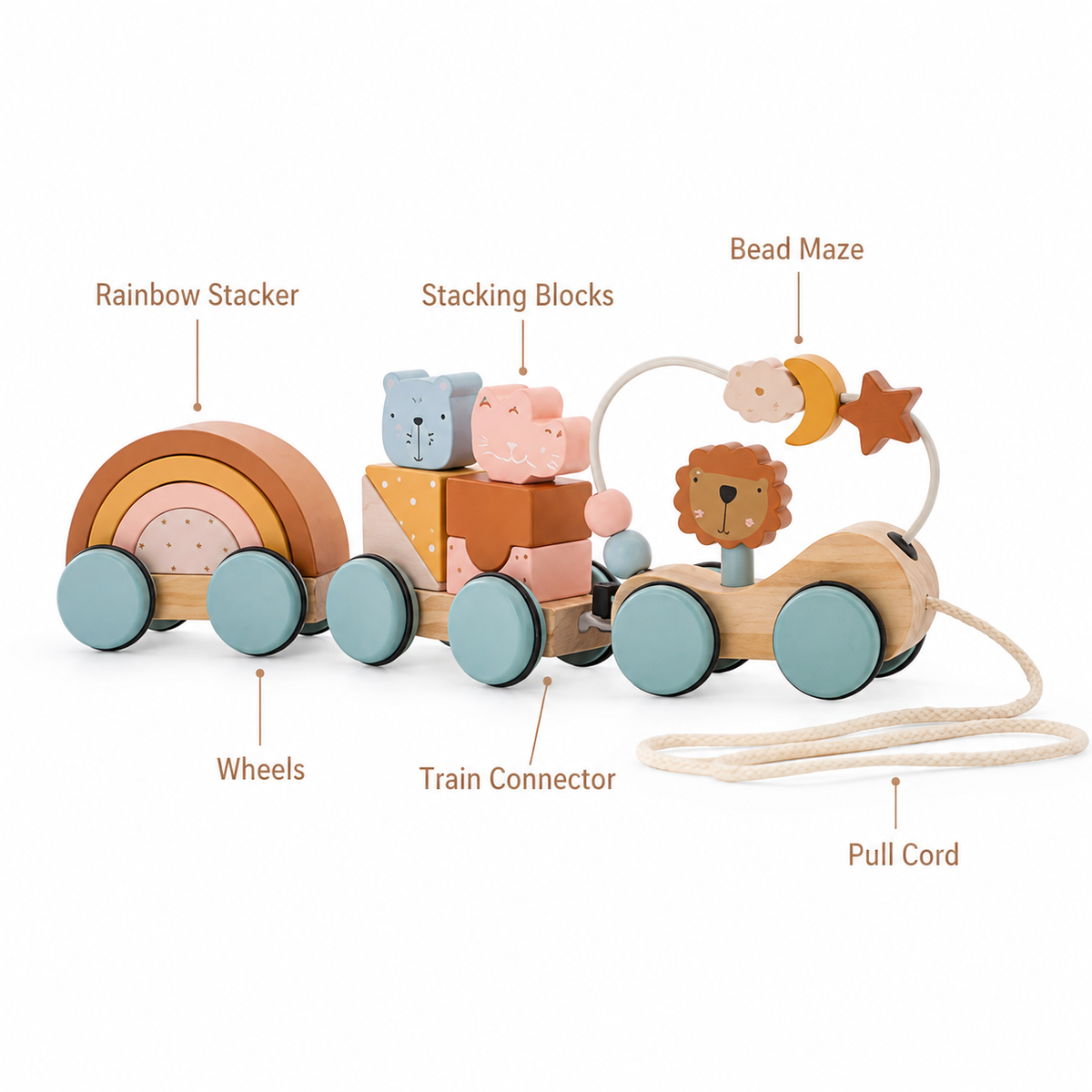 Montessori Pull Along Train Montessori Nation