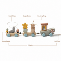 Montessori Pull-Along Train Set Montessori Nation