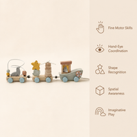 Montessori Pull-Along Train Set Montessori Nation