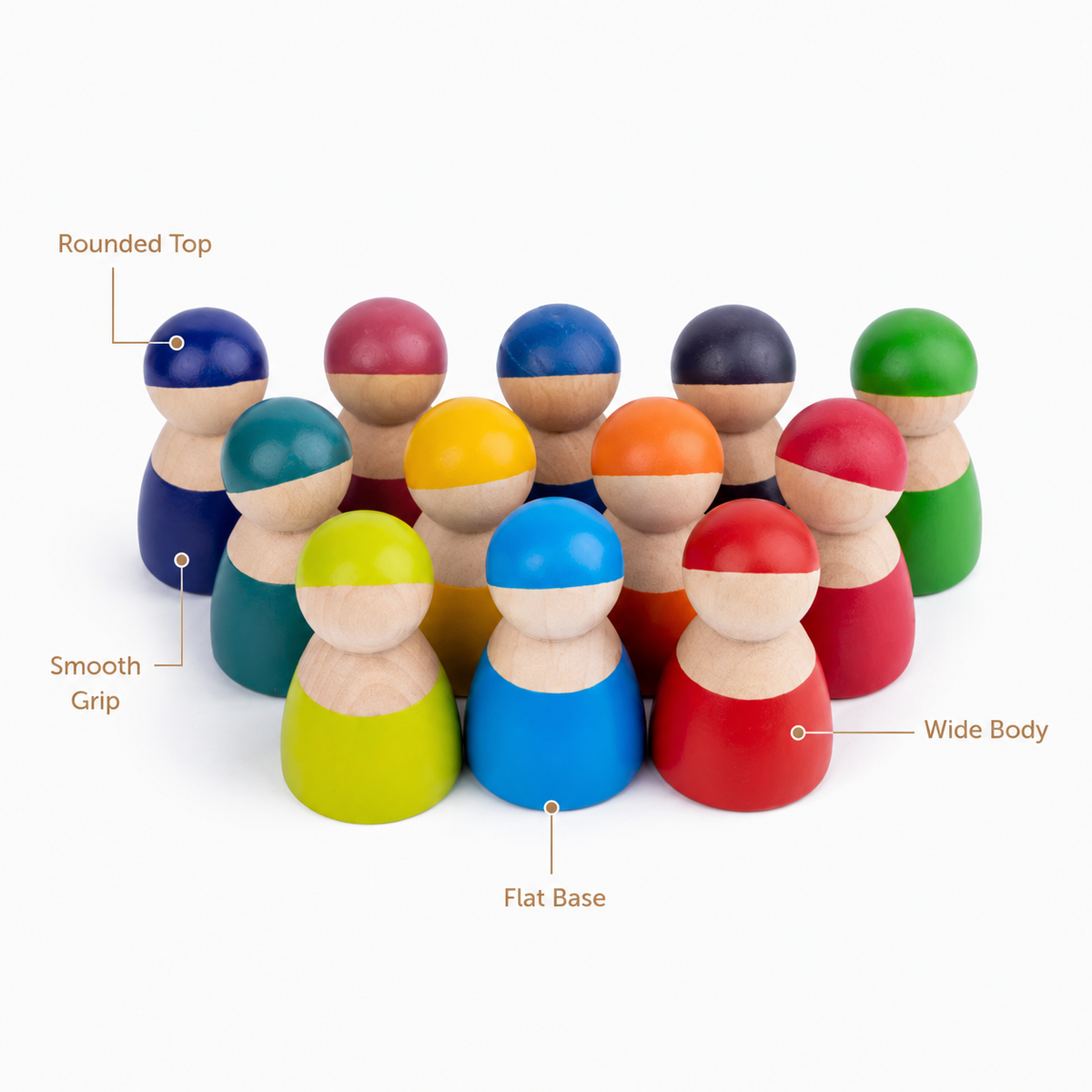 Montessori Rainbow Peg Dolls Montessori Nation