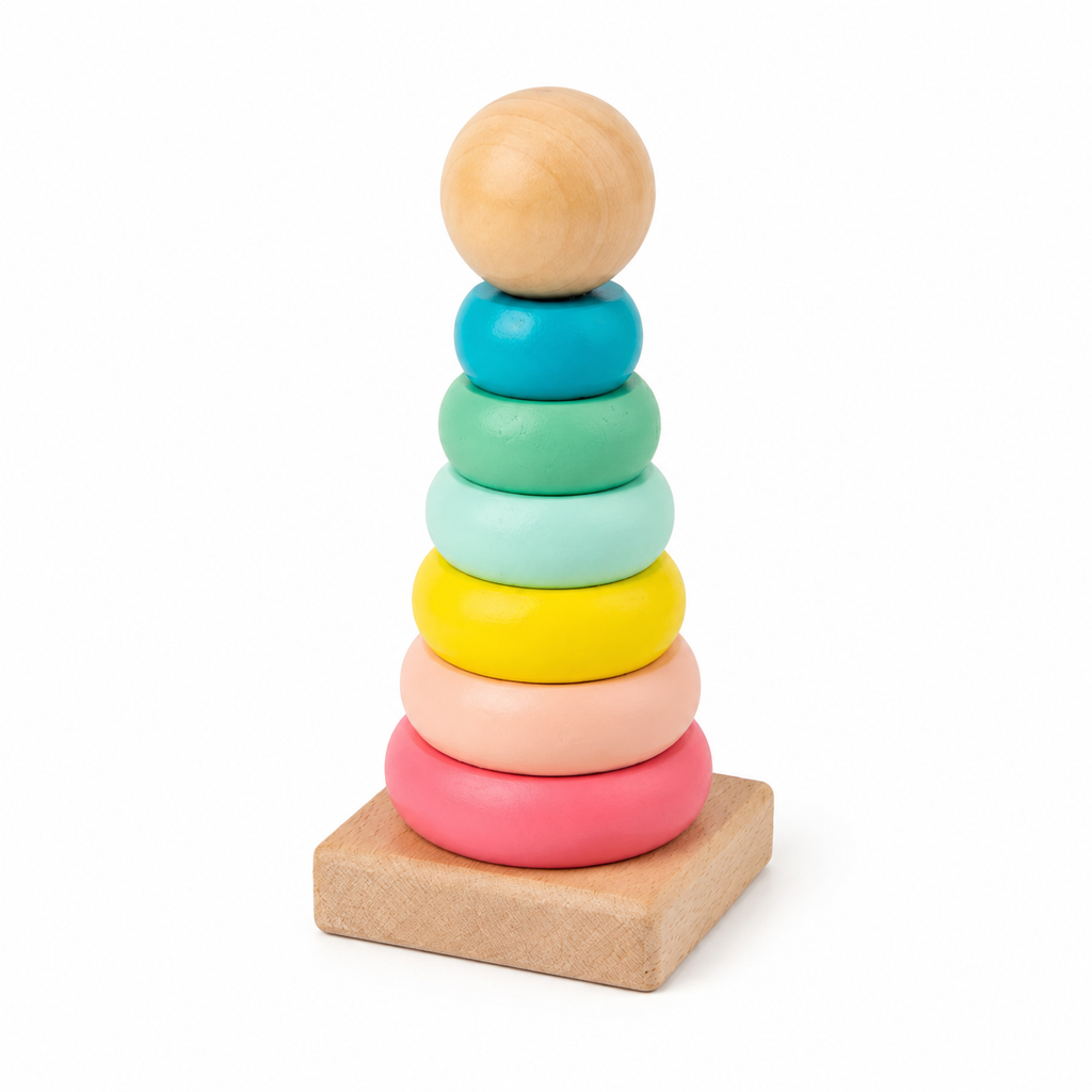 Montessori Rainbow Ring Stacker Montessori Nation