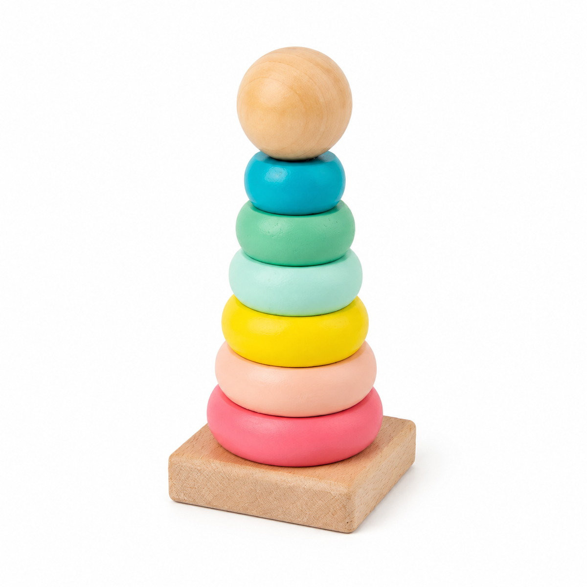 Montessori Rainbow Ring Stacker Montessori Nation