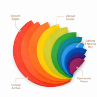 Montessori Rainbow Stacking Arches Montessori Nation