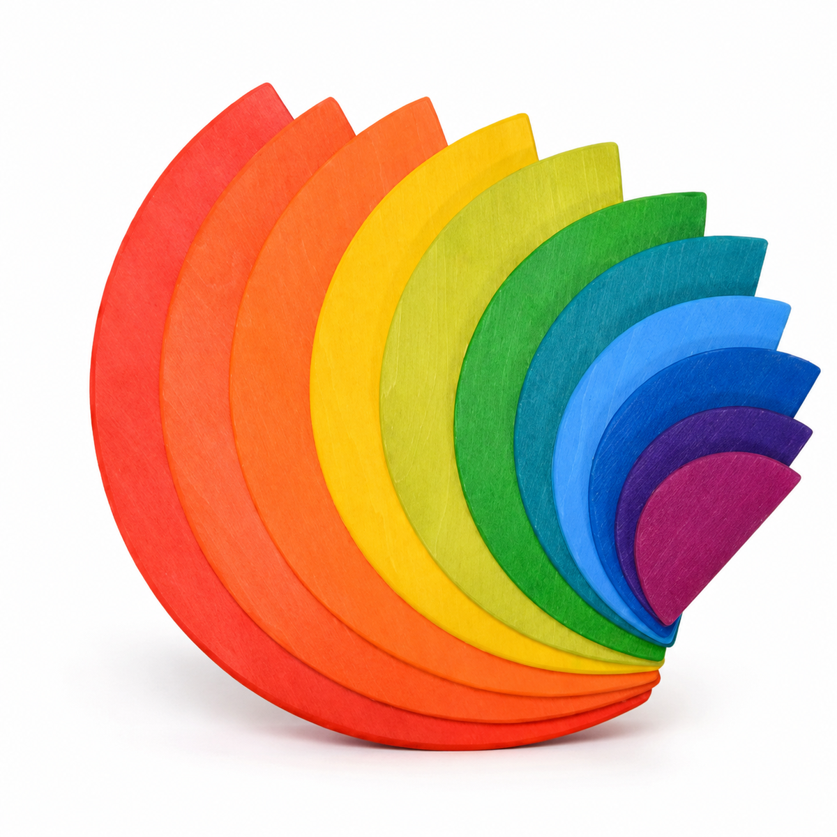 Montessori Rainbow Stacking Arches Montessori Nation