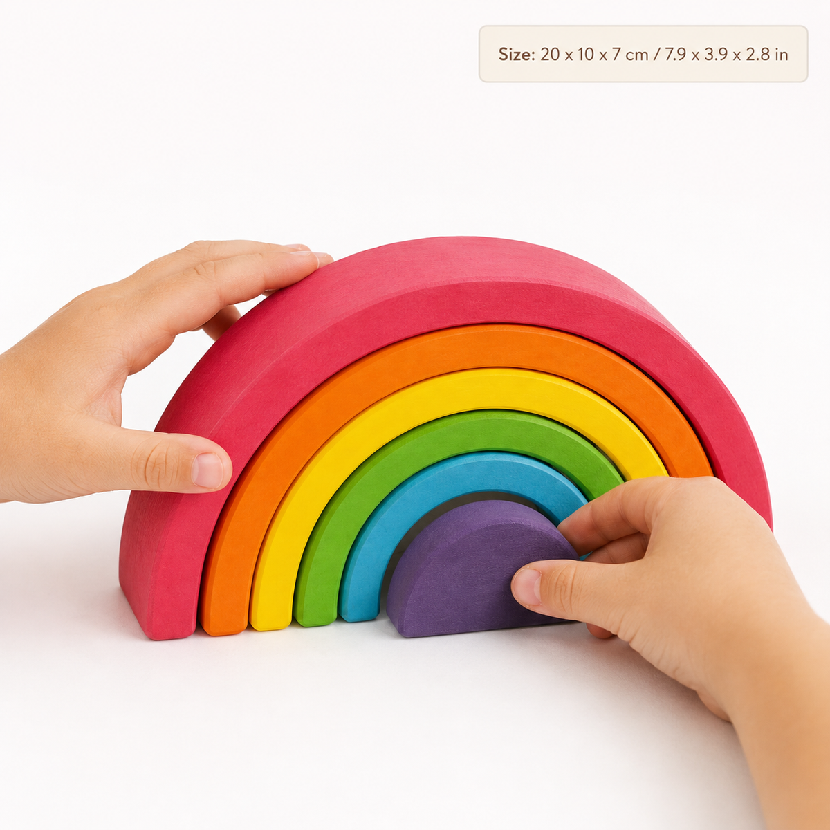Montessori Rainbow Stacking Blocks Montessori Nation