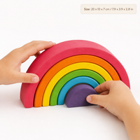 Montessori Rainbow Stacking Blocks Montessori Nation