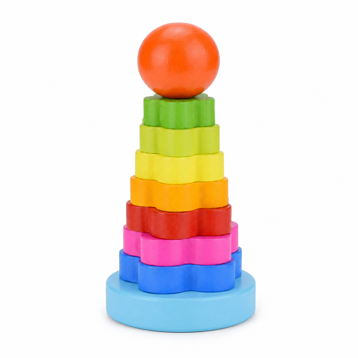 Montessori Rainbow Stacking Tower Montessori Nation